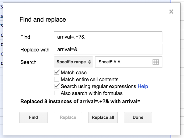 Find and Replace in Google Sheets with Regex | Two Octobers