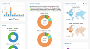 pie charts, map graphs, and bar charts