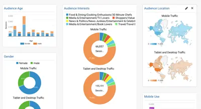 pie charts, map graphs, and bar charts