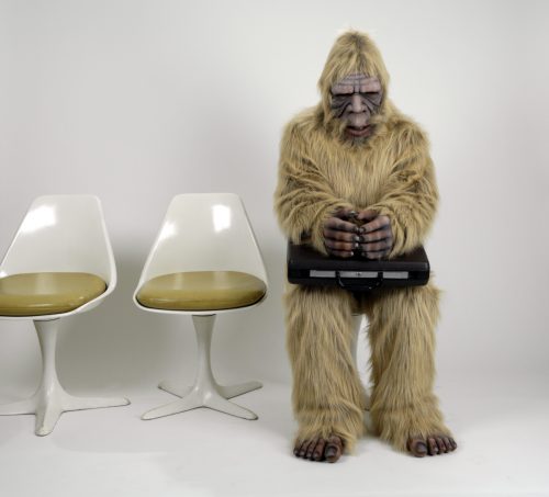 SEO-squatch: Sasquatch waiting for a SEO interview