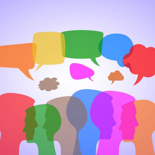Audience with Speech Balloons