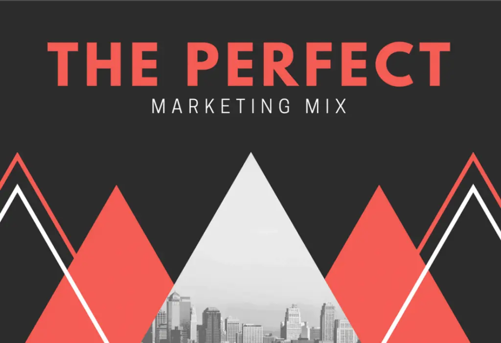 marketing flyer with city cutout
