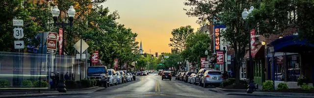 main street scene