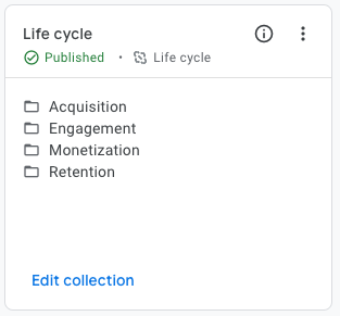 ga4 edit life cycle collection