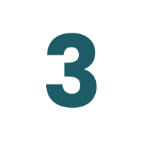 number 3 white