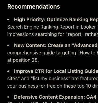 treeline intelligence recommendations 1
