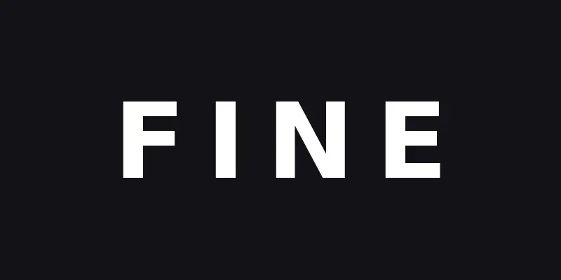 we are fine design logo