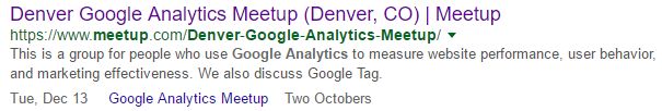 denver google analytics meetup two octobers